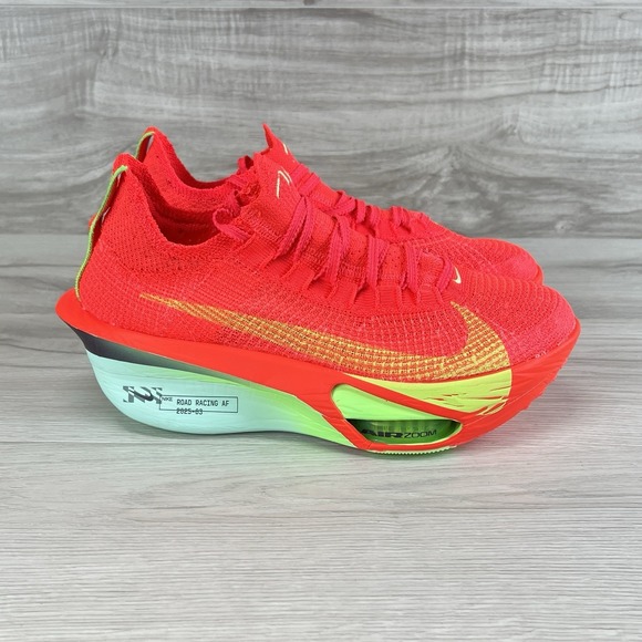 Nike Air Zoom Alphafly NEXT% 3 Bright Crimson Lime Blast FD8311-600 Men Size 8 - Picture 4 of 12